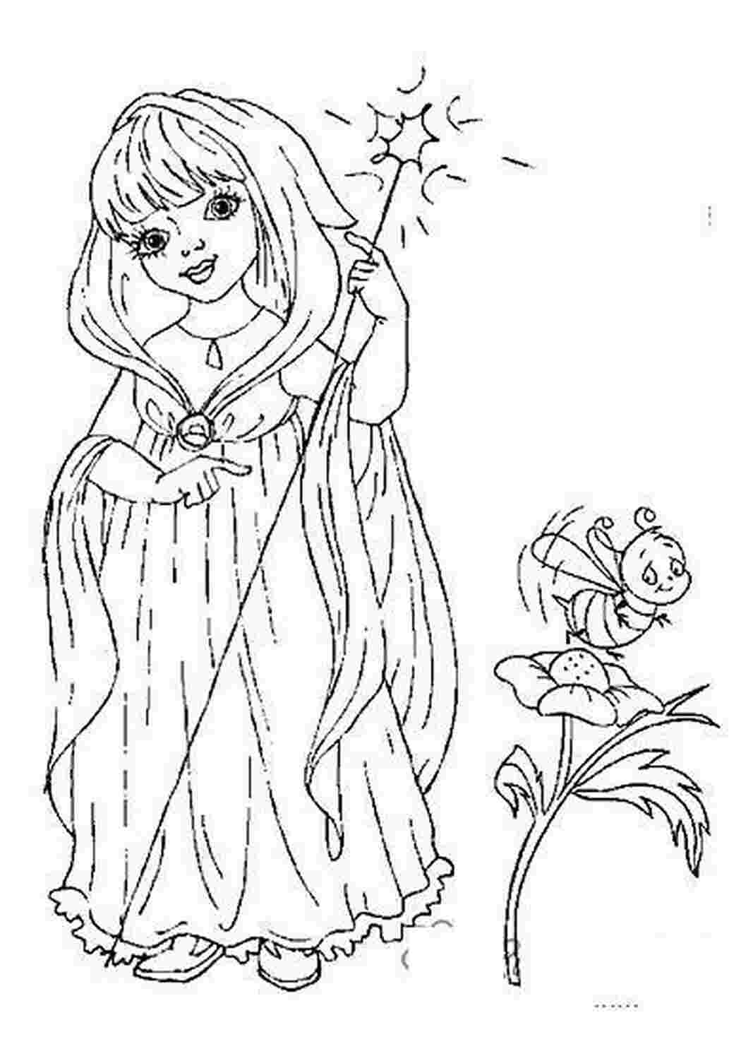 Раскраска Розфарбування персонаж дівчаткам фея гра персонаж світлячок сяйво паличка