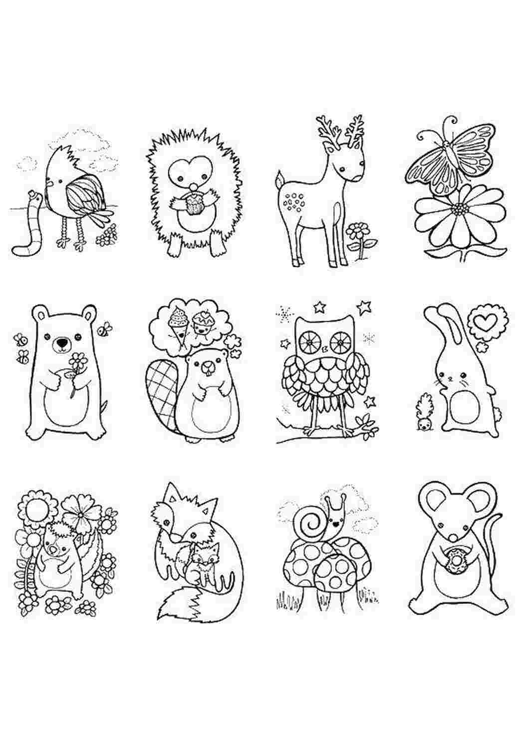 Раскраска Тварини