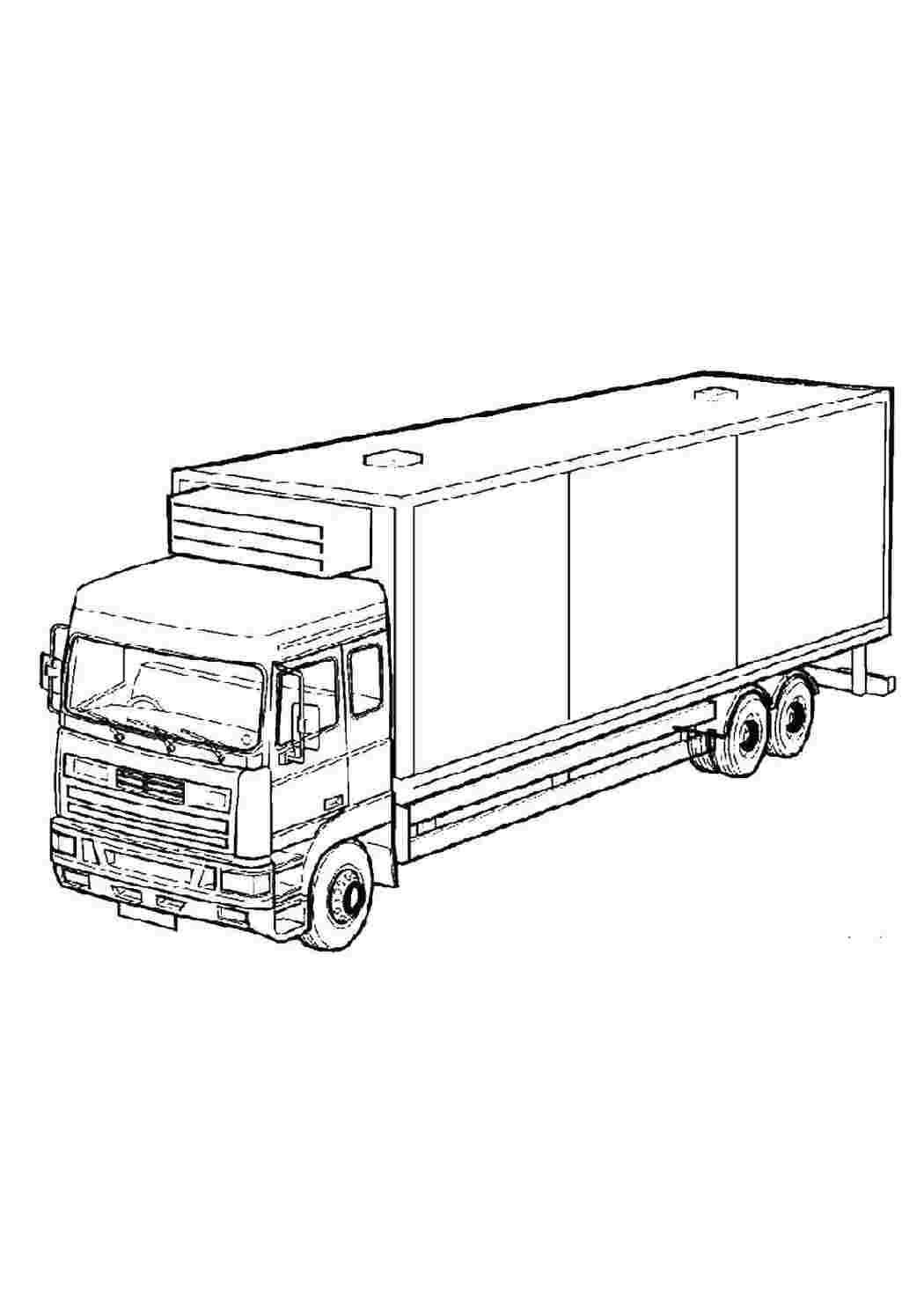 Раскраска КамАЗ