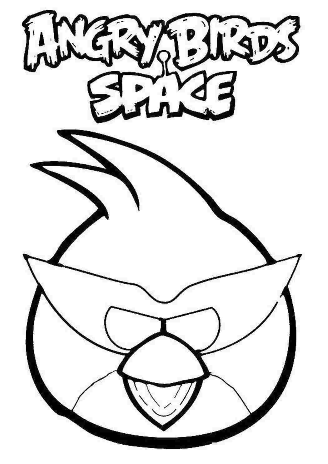 Раскраска Пташка з Angry Birds