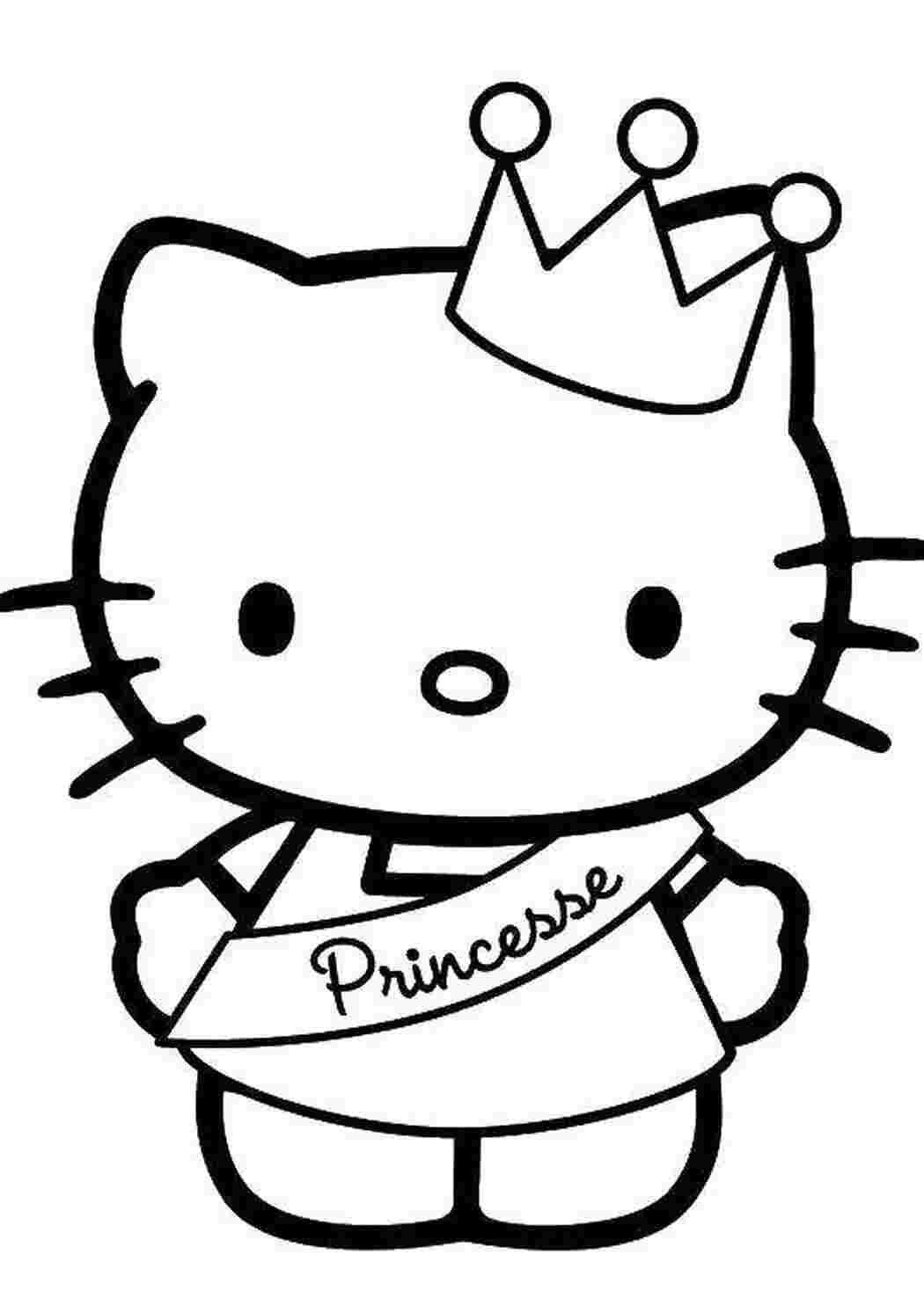 Раскраска Принцеса Кітті