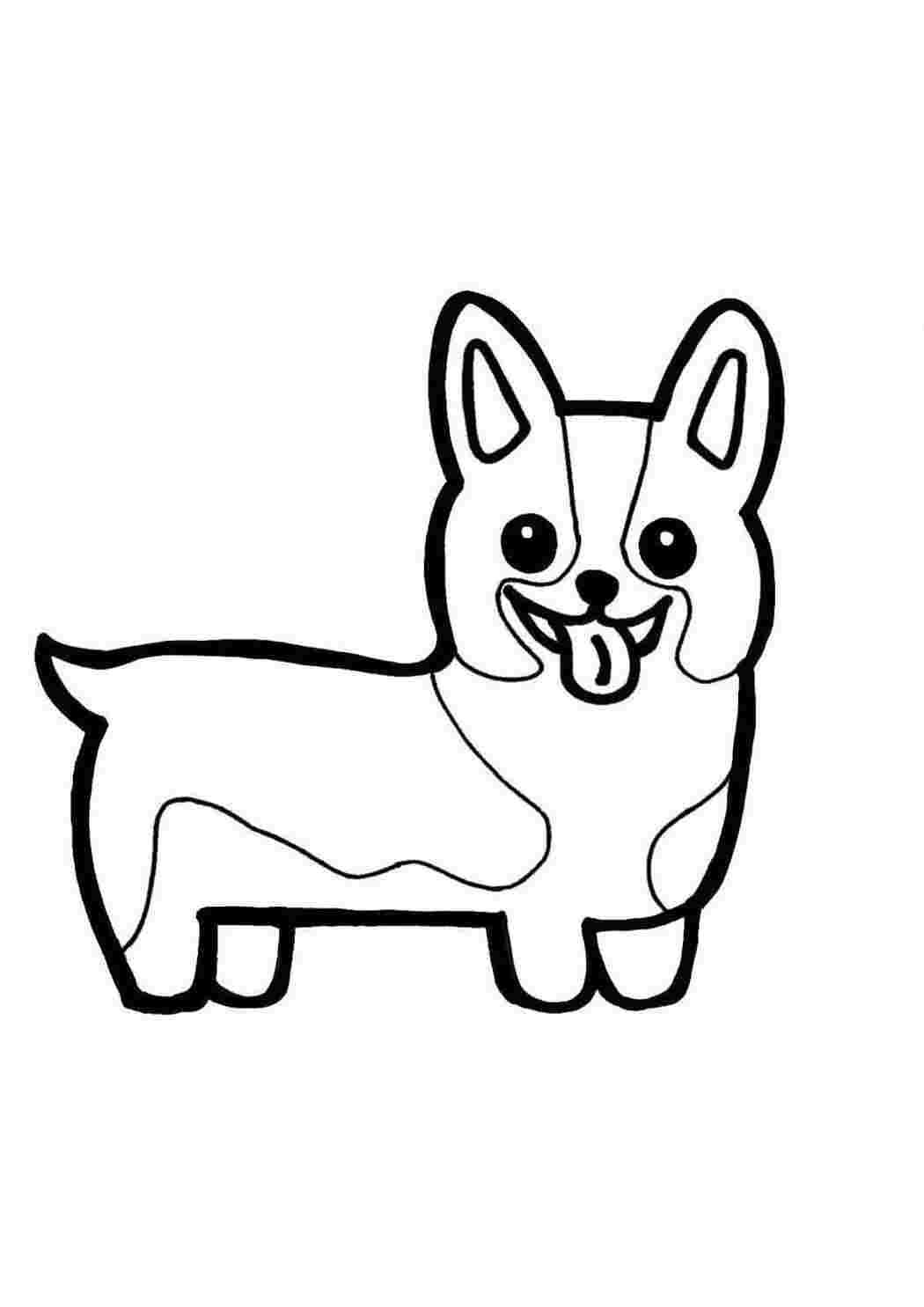 Раскраска Гарні розмальовки Розфарбування коргі Коргі для малюків 4 5 років