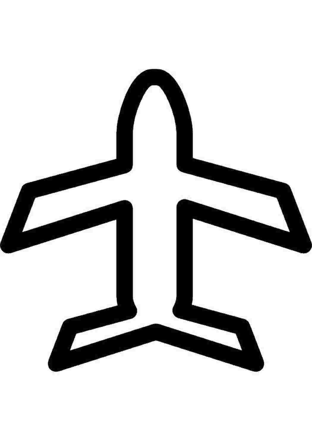 Раскраска Контур літака