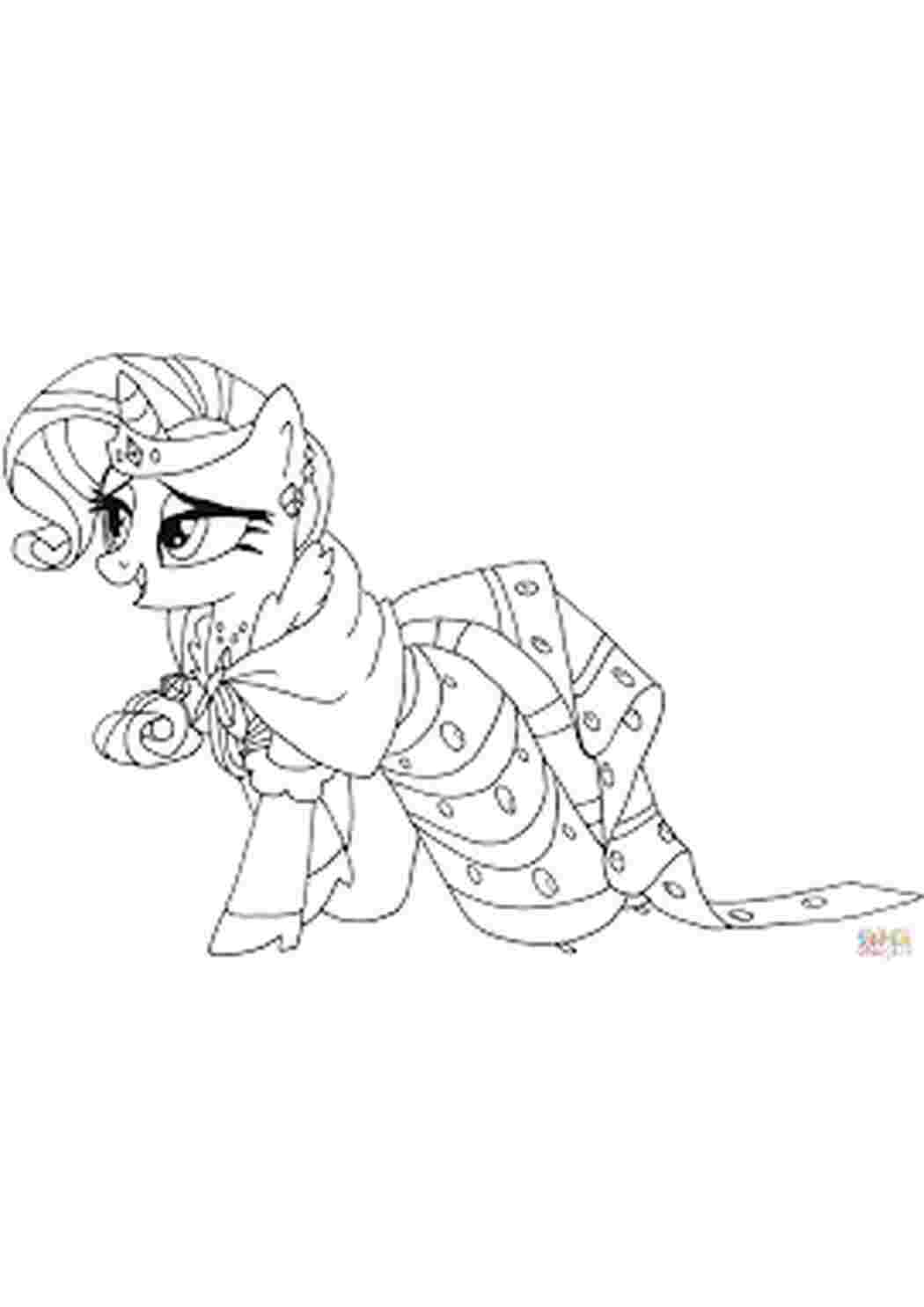 Раскраска Розфарбовки для дітей з My Little Pony Розфарбовки для дітей з моїм маленьким поні