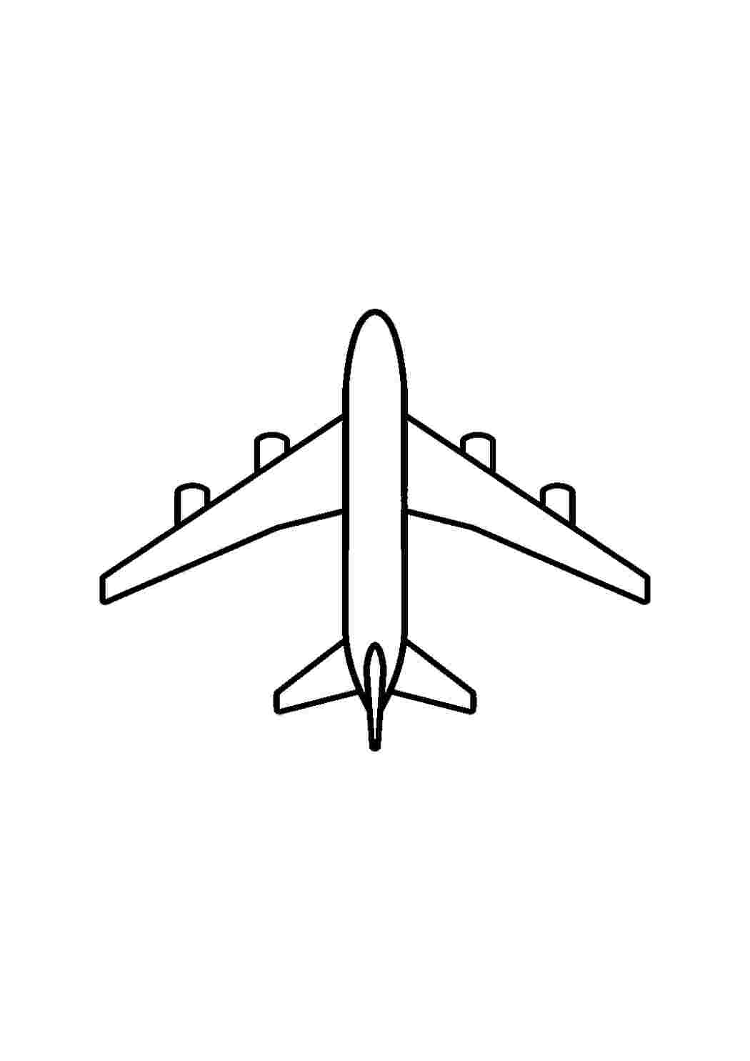 Раскраска Контур літаки шаблони та трафарети для вирізання та посіб та дитячому садку