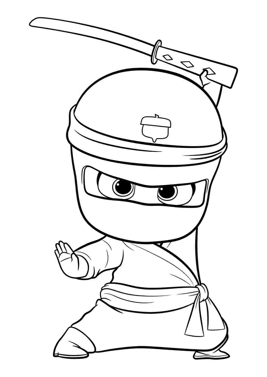 Раскраска Гарні розмальовки Розфарбування Бос Молокосос 2 Маленький ніндзя