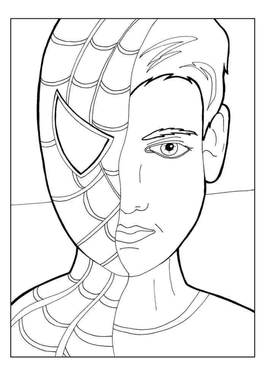 Раскраска Пітер Паркер