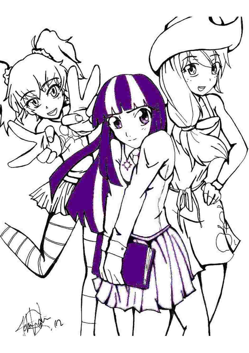 Раскраска Мій маленький поні