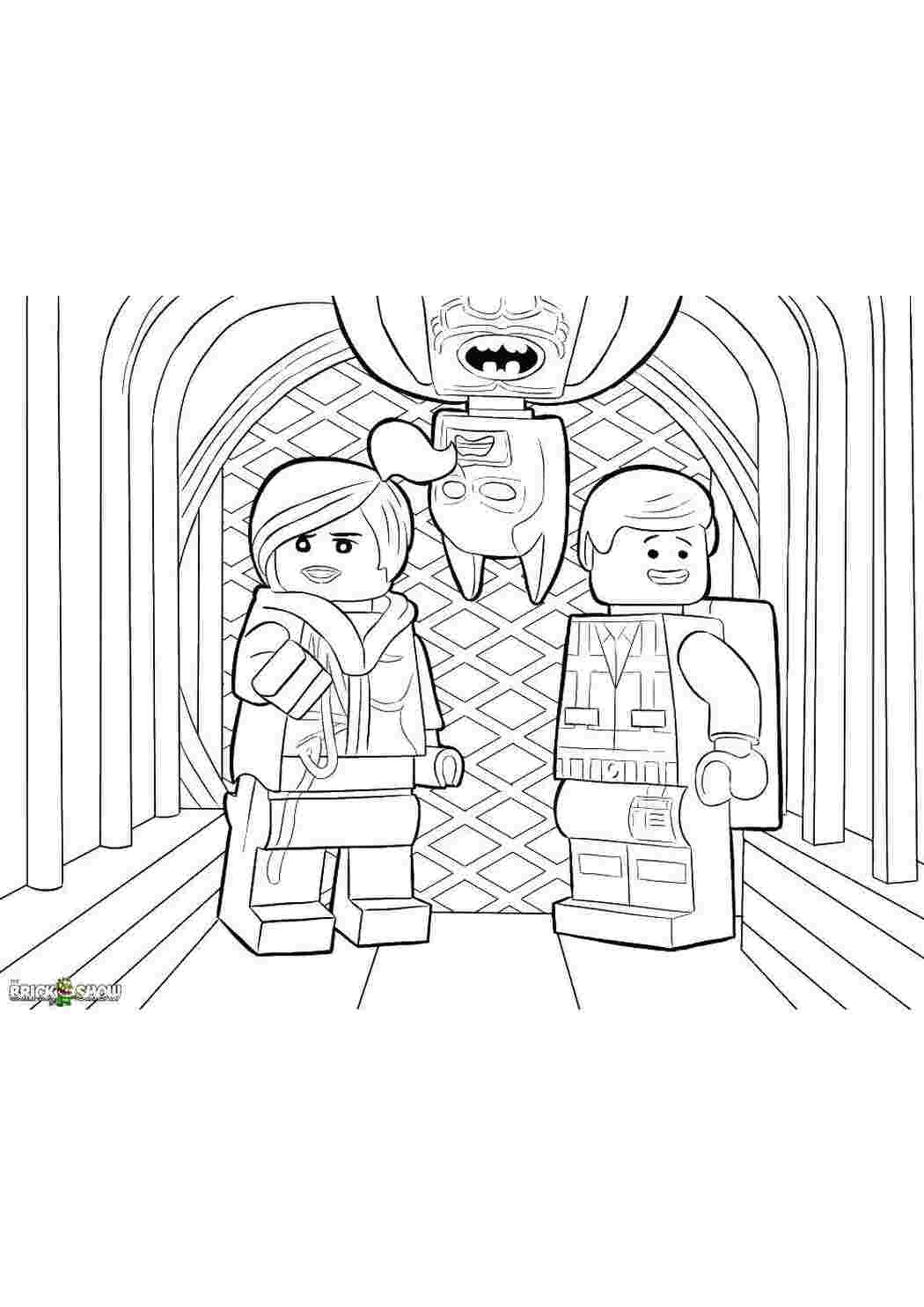 Раскраска Герої Бетмена у Лего