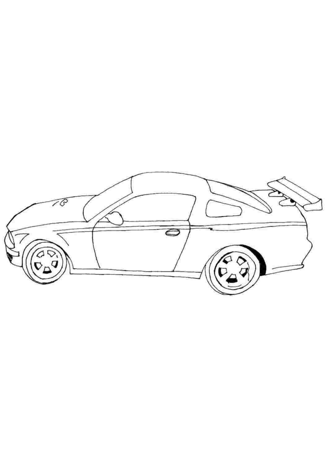 Раскраска Гоночний автомобіль