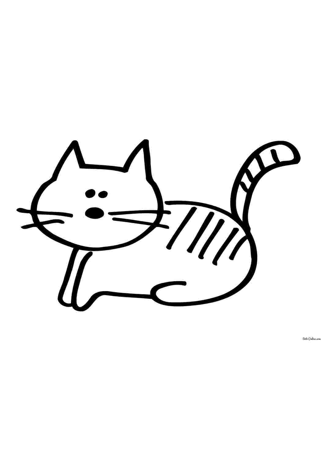 Раскраска Розмальовка Котенок